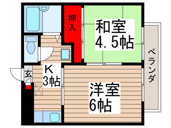 ふじマンションの物件間取画像